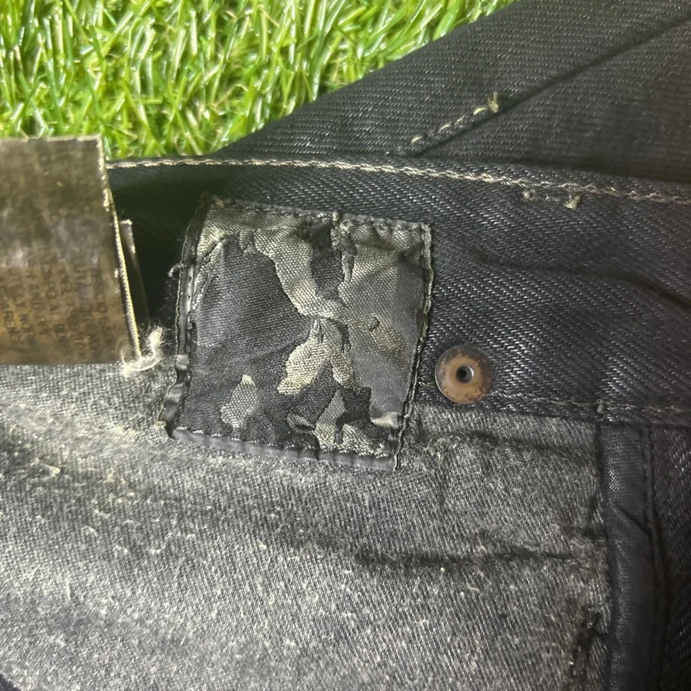 Rick Owens 2008 DRK SHDW Detroit cut Waxed Demin - Picture 5 of 6